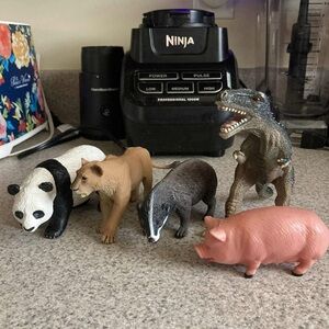 Lot of 5 Hard Rubber Animals